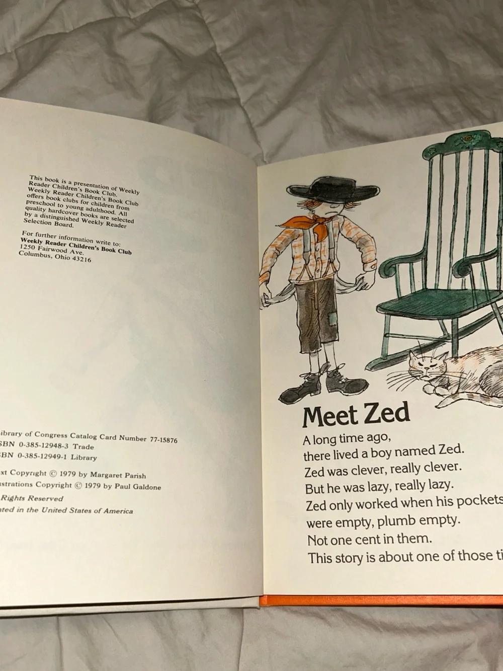 Zed And The Monsters By Peggy Parish, Vintage Hardcover, 1979